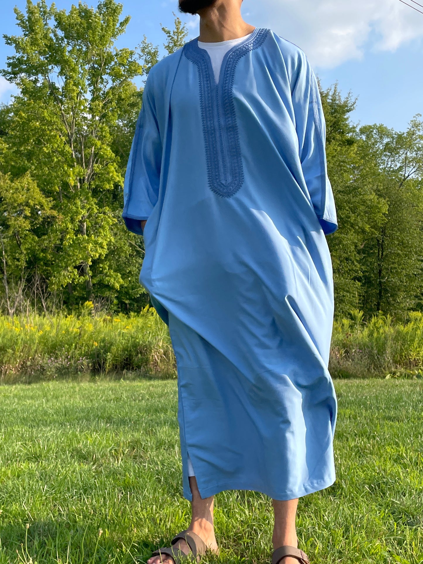 Light Blue Essential Moroccan Thobe