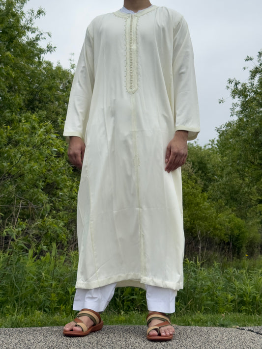 Cream White Kaftan